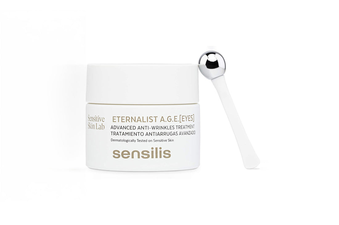 Envase del Eternalist A.G.E. EYES Advanced Anti-Wrinkles  Treatment de Sensilis.