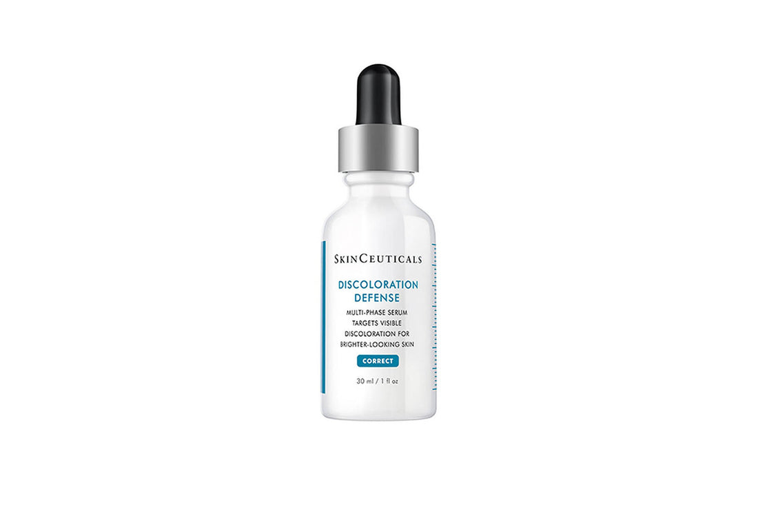 Envase del Discoloration Defense de Skinceuticals.