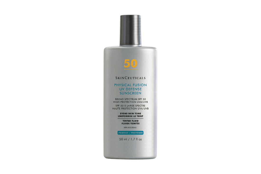 Envase del Physical Fusion de Skinceuticals.