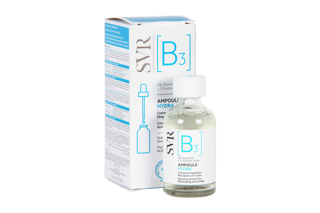 Envase del Serum Hydra B3 de SVR.